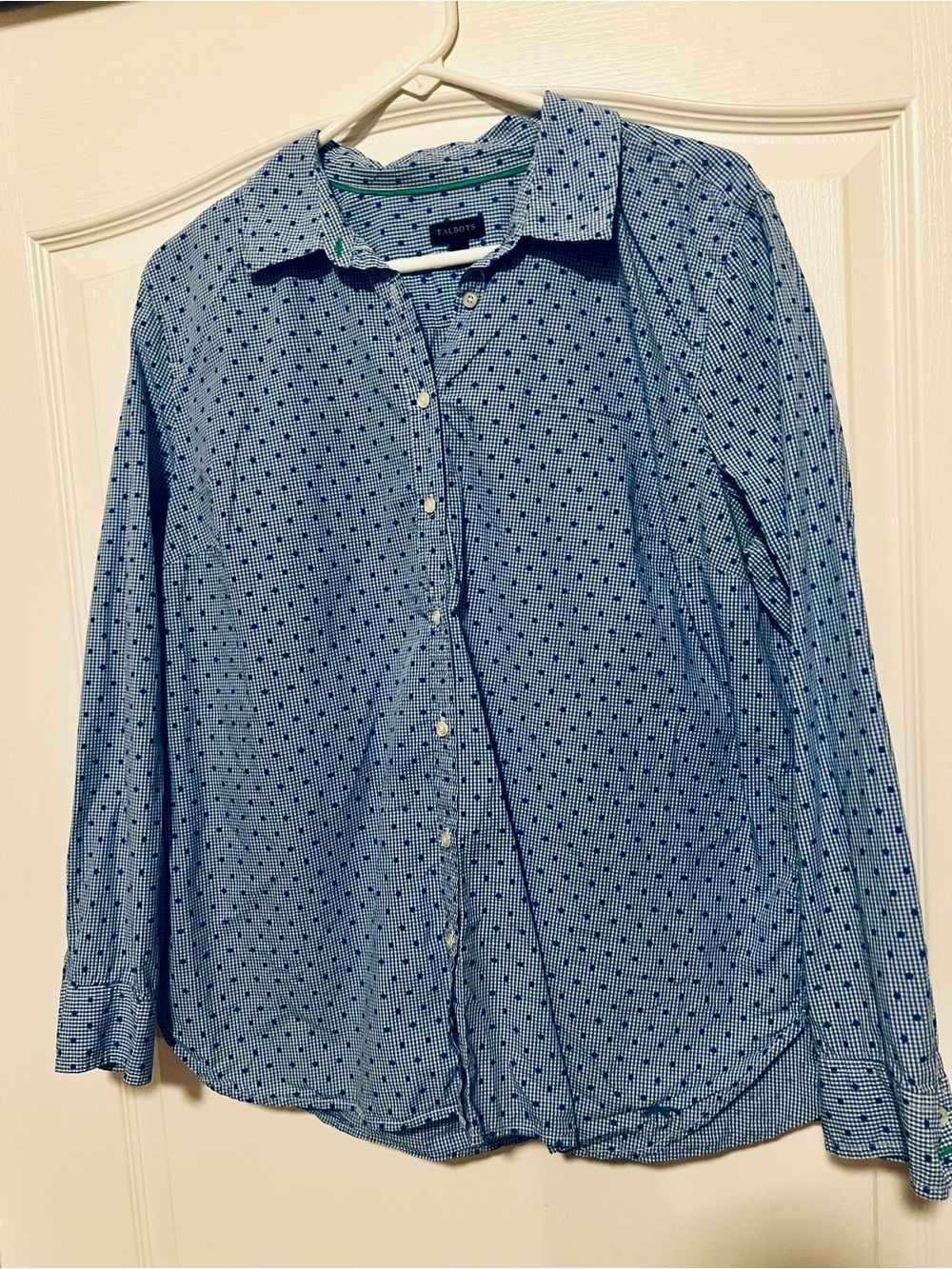 Talbots Light Blue Men's Printed Button-Down Shirt
